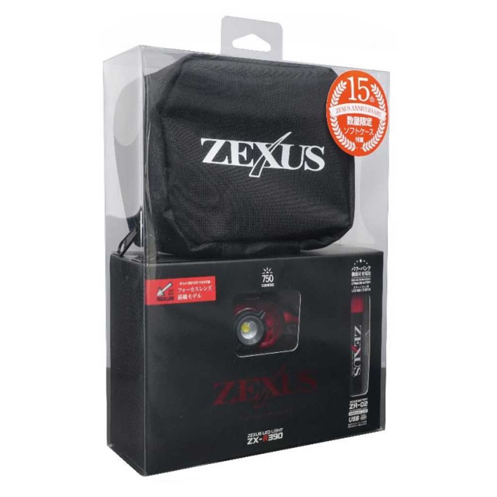 【ZEXUS/ゼクサス】15周年記念モデル ZX-R390 ソフトケース付き LEDヘッドライト (203595)