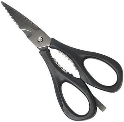 全長×刃渡り(mm):225×105 材質:刃部:ステンレス鋼(チタンコーティング)ハンドル部:熱可塑性エラストマー樹脂 エストラマー樹脂ハンドルで滑りにくく疲れにくい 取り外し可能