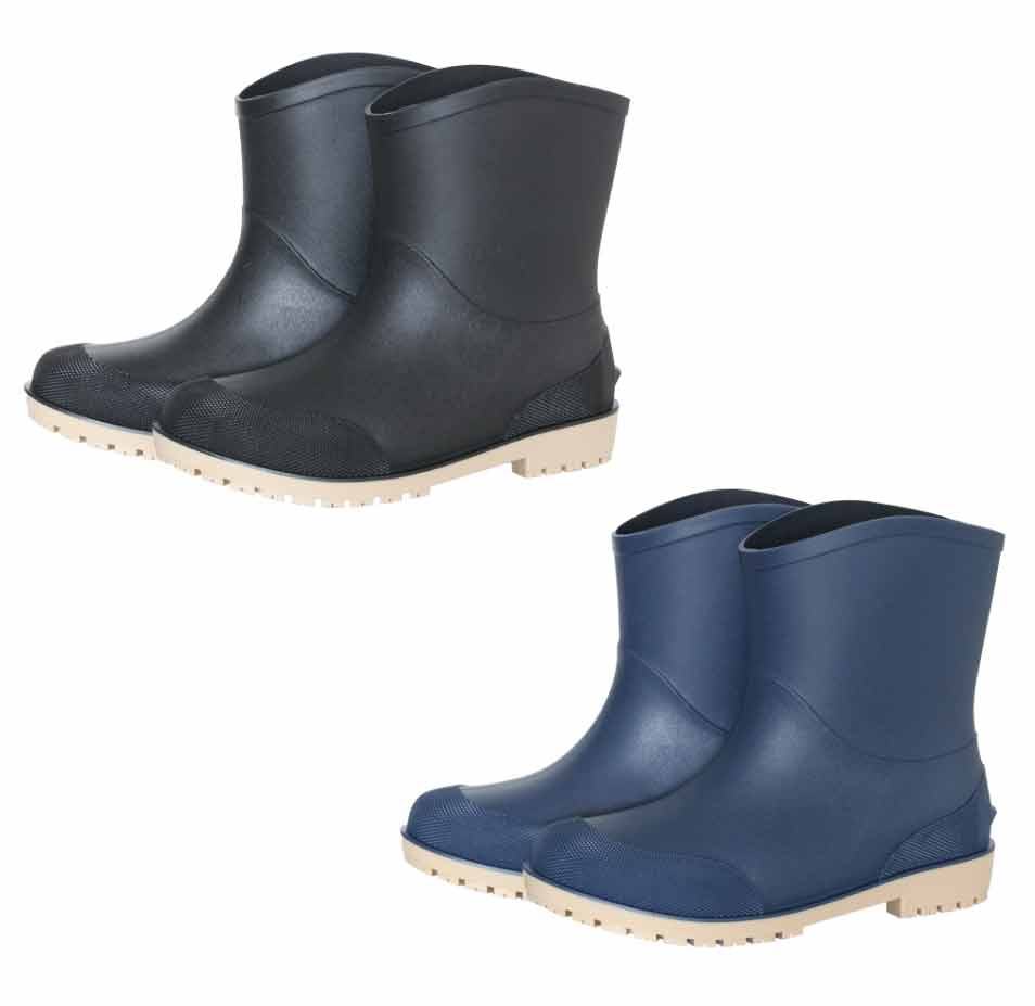 滑りにくいソールで驚異のグリップ力 カラー：　ブラック/ネイビー 素材：　PVC サイズ：　M(25.0-25.5cm)/L(26.0-26.5cm)/LL(27.0-27.5cm)