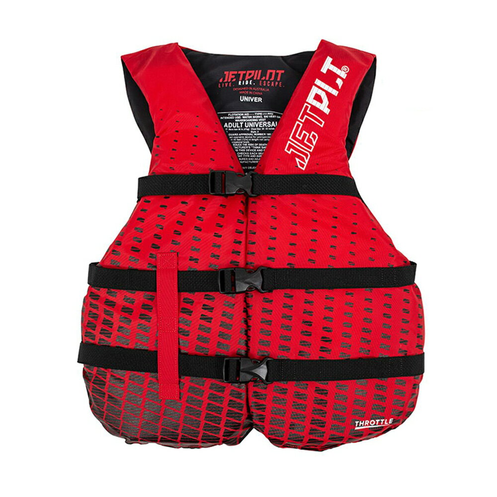 【JETPILOT/ジェットパイロット】JA21127CGA THROTTLE 3-BUCKLE CGA NYLON VEST UNIVERSAL メンズ ライフベスト メンズ ライフジャケット