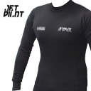 【JETPILOT/ジェットパイロット】 JA22330 VENTURE THERMA FLEECE L/S RASHIE BLACK インナーウエア 保温インナー ラッシュガード