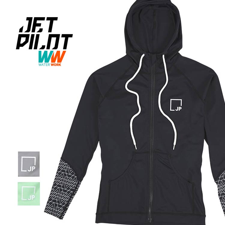 【JETPILOT/ジェットパイロット】S21513 PACER LS HOODED RASHIE ラッシュフーディー レディース ラッシュガード フ…