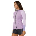 【JETPILOT/ジェットパイロット】S22513-PUR CAUSE LS HOODED RASHIE Purple レディース ラッシュガード ラッシュパ...