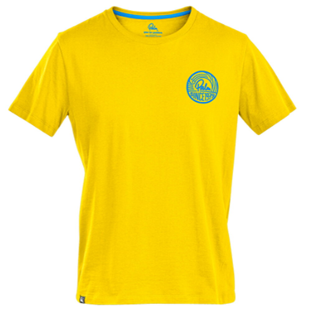 【Palm/パーム】12591 Palm79Tシャツ Mens T-Shirt Yellow GOTS認証製品 綿素材 大人用