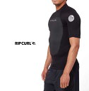 【RIPCURL/リップカール】113MWJ OMEGA 1.5MM BZ S/SL JKT Sタッパ BLUE 1.5MM メンズ 半袖 タッパー ジャケット ウェットスーツ