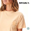 【RIPCURL/リップカール】GTEHA9 SEARCH ICON TEE 半袖 Tシャツ APRICOT レディース ティーシャツ オーガニックコットン