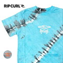 【RIPCURL/リップカール】KTEFA9 SHOCK WAVE TIE DYE TEE -BOY 半袖 Tシャツ ボーイズ キッズ