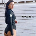 【RIPCURL/リップカール】ロングスリーブ ビキニカット スプリング ウェットスーツ G BOMS 1mm BLAC レディース