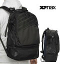【XANAX/ザナックス】BA-G807 2ルームバックパック 32L ブラック(90)(672382) 野球バッグ リュック 草野球 大人用