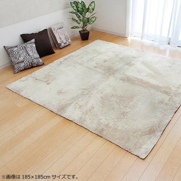 樂天商城 - ラグ カーペット おしゃれ ラグマット 絨毯 北欧 シャギーラグ シャギー 厚手 極厚 安い 洗える 滑り止め 床暖房 床暖房対応 90×185 1畳 アイボリー