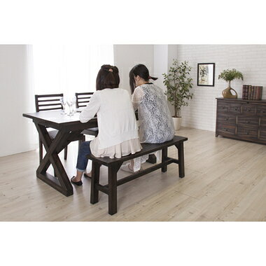 ダイニングベンチ 長椅子 ベンチソファ ベンチ 椅子 おしゃれ 木製 安い 北欧 2人掛け 二人掛け ダイニングチェアー チェアー いす 玄関 約 幅115 奥行30 高さ45 [3]