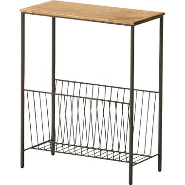 作業台 サイドテーブル ブラウン 茶色 【電話台 ファックス台 FAX台 シェルフ ファックススタンド テレフォンラック 玄関収納 チェスト キャビネット チェ...