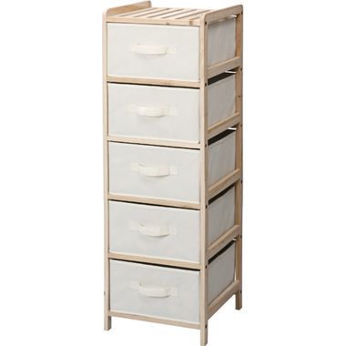 洗面所 脱衣所 タオル 収納 チェスト 5段 ナチュラル 【風呂 バス 浴室 ランドリー タオル 洗濯かご 衣類 脱衣所 物干し トイレ サニタリー収納 送料無...
