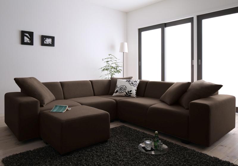 コーナーソファ コーナーソファー L字 l字型 l型 オットマン スツール 足置き 5人 五人 6人 六人 おしゃれ 布 ファブリック 北欧 カフェ 応接 リビ...