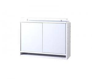 上置き棚 単品 扉付き本棚 壁面固定 食器棚 キッチン 収納 ラック 地震対策 耐震 家具転倒防止 突っ張り つっぱり ツッパリ 可動棚 タンス 賃貸 天井 木...