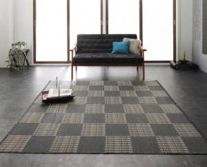 楽天家具・インテリア通販 アットカグダイニングラグ 夏 涼しい 冷感 拭ける 洗える 洗濯 アジアン モダン アーバン デザイン 防水 フローリング 撥水 おしゃれ ラグマット 安い マット リビング ペット 犬 2畳 正方形 174×174 （ 江戸間2畳 ） キャンプ アウトドア 日本製 クール スタイリッシュ 幾何学