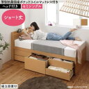 セミシングルベッド 一人暮らし コンパクト SS 小さい ミニ 省スペース マットレス付き チェストベッド ミドル ベッド下 収納 引き出し 大容量 宮 枕元 ...