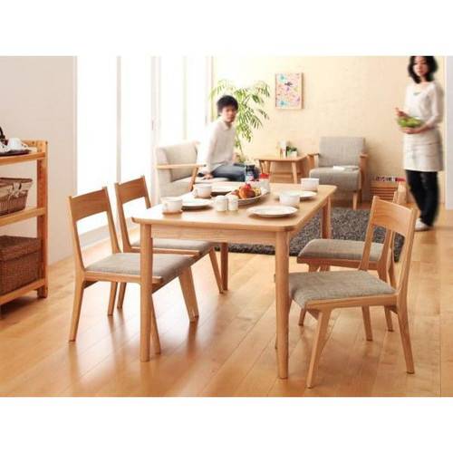 ダイニングセット 3点 2人用 【 ナチュラル 】【食卓 3点セット 三点セット 食卓セット テーブル チェア いす 椅子 イス 肘 ベンチ 北欧 無垢 アンティーク モダン 送料無料】 [3]