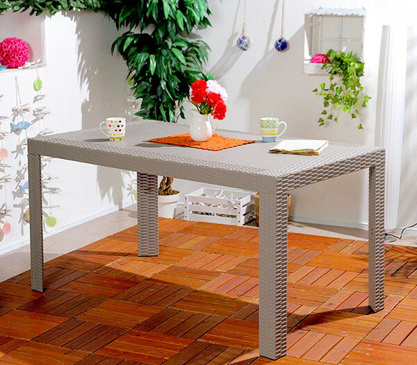 ガーデンテーブル ダイニングテーブル 単品 おしゃれ 格安 激安 屋外 カフェ テラス ガーデン 庭 ベラ..