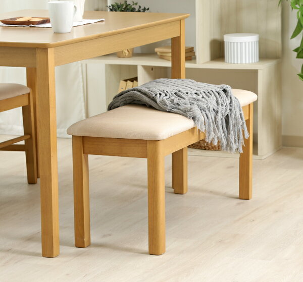 ベンチ ダイニングベンチ 椅子 おしゃれ 木製 安い 北欧 2人掛け 二人掛け 長椅子 ダイニングチェアー チェアー いす 玄関 アイボリー 幅95 奥行35 ...