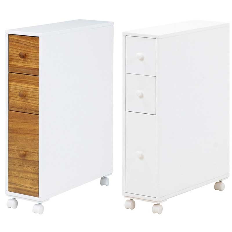 トイレ収納ラック 隙間収納ボックス ランドリー キッチン キャスター付き 完成品 スリム コンパクト 小さい棚 細い 縦長 薄型 トイレットペーパーラック トイ...