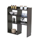 あす楽 チェスト 電話台 タンス 伸縮ラック ダークブラウン 茶色 【電話台 ファックス台 FAX台 シェルフ ファックススタンド テレフォンラック 玄関収納 ...