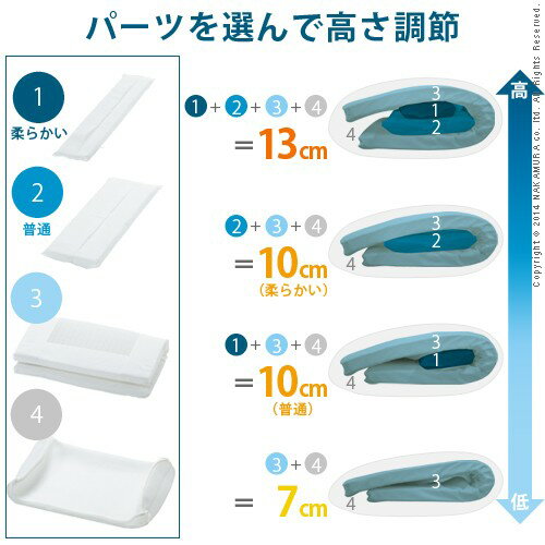 枕 エアーマットレス まくら 32×50cm 高反発 洗える 日本製　国産 快眠 熟睡 除湿 通気性 保温