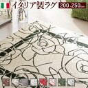 ラグ カーペット おしゃれ ラグマット 絨毯 北欧 安い イタリア製 ゴブラン織 200×250 3畳 ( ギャッベ ペルシャ 厚手 極厚 四角 マット 滑り止...