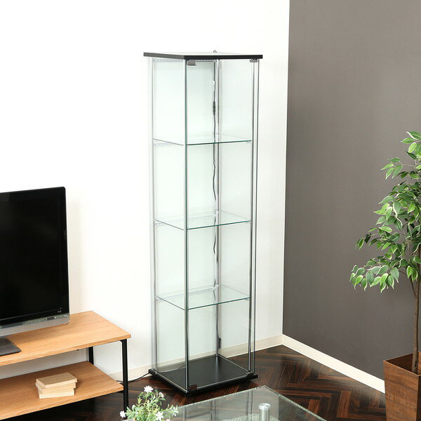 コレクションケース キャビネット ガラス ショーケース アンティーク 薄型 フィギュア ディスプレイ 棚 ディスプレイケース コレクションラック 北欧 レトロ ...