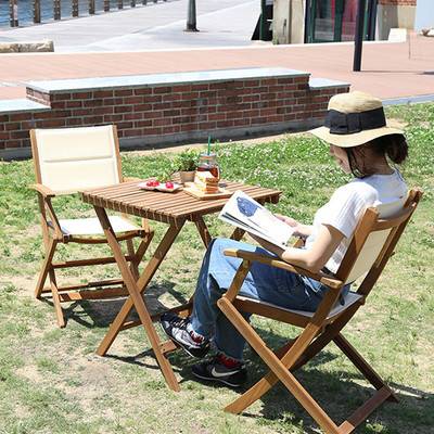 2人 二人 折り畳み 肘付き 肘掛け付き 3点セット 木製 ガーデンテーブル カフェテーブル BBQテーブル ガーデンチェア 椅子 イス いす バーベキュー キ...