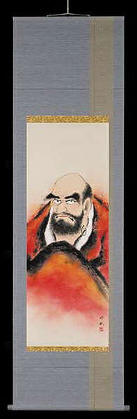 掛け軸　達麿　奥田吟水　美術年鑑掲載作家　尺五　掛軸　全国送料無料　【smtb-k】【ky】