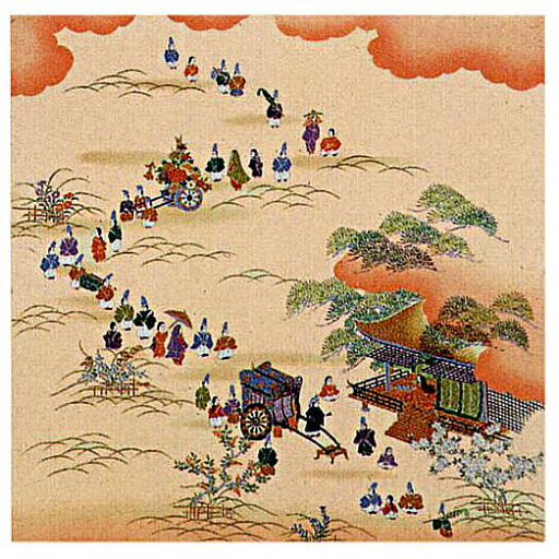 正絹さざ波ちりめん 友仙ふろしき 時代祭(クリーム)二巾 送料無料 風呂敷 着物 手ぬぐい【smtb-k】【ky】 正絹さざ波ちりめん 友仙ふろしき 時代祭(クリーム)二巾 送料無料 風呂敷 着物 手ぬぐい【smtb-k】【ky】