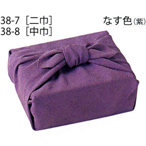 色がきれいなちりめん　無地　なす色（紫）二巾　送料無料　風呂敷　着物　手ぬぐい【smtb-k】【ky】