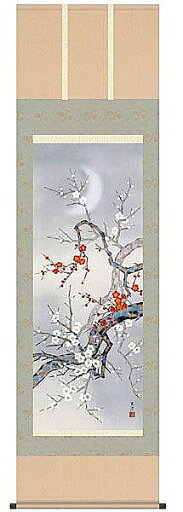 掛け軸 月下紅白梅 清水玄澄 尺五 掛軸 全国送料無料 【smtb-k】【ky】 掛け軸 月下紅白梅 清水玄澄 尺五 掛軸 全国送料無料 【smtb-k】【ky】