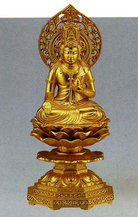 十三仏　虚空蔵菩薩　牧田 秀雲　床の間　置物　仏具　仏像　銅像　送料無料