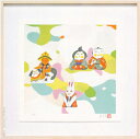 送料無料 伊藤髟耳 家族 絵画 版画 シルクスクリーン【smtb-k】【ky】