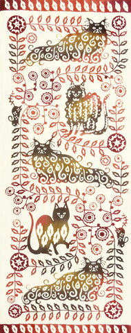 送料無料　手ぬぐい　猫がいる君の傍らに柄　てぬぐい　手拭い【smtb-k】【ky】