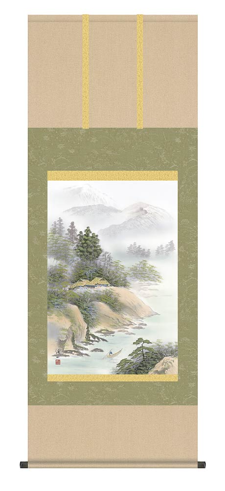 Rakuten - 掛け軸　山河憧憬　伊藤渓山　掛軸　全国送料無料　【smtb-k】【ky】