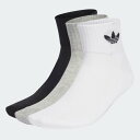 【9/4 20時~9/11 10時までポイント20倍】ミッドカットクルーソックス 3足組 マルチカラー 【adidas originals|アディダスオリジナルス】gvz50-ij5612