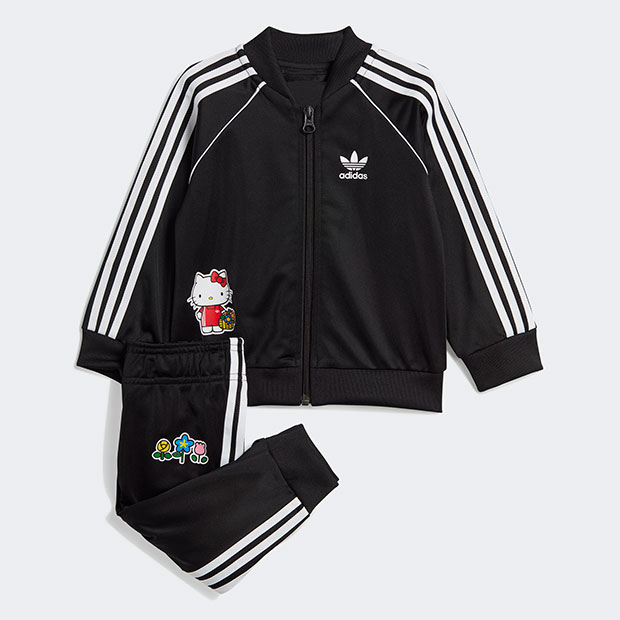 【SALE セール】ジュニア アディダス オリジナルス×ハローキティ セットアップ　ブラック　【adidas originals|アディダスオリジナルス】eem03-ii0852のサムネイル