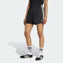 レディース ADIDAS ORIGINALS サテン ショーツ ラッフル スリーストライプス ブラック 【adidas originals|アディダスオリジナルス】ie260-kc8816