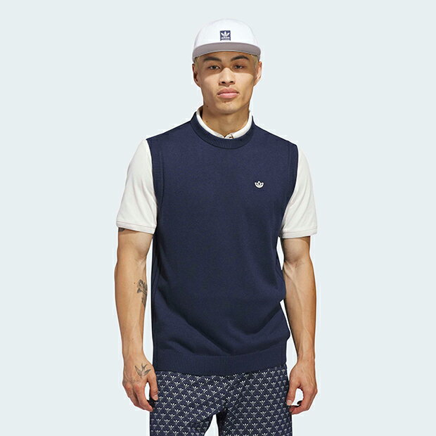 TAKEO KIKUCHI SPORT - オリジナルス カシミヤ ブレンド ベスト　ナイトインディゴ　【adidas originals|アディダスオリジナルス】ca045-kb8582