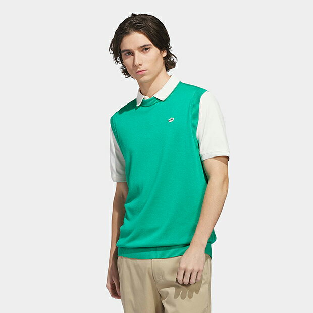 オリジナルス カシミヤ ブレンド ベスト　コートグリーン　【adidas originals|アディダスオリジナルス】ca045-kb8583