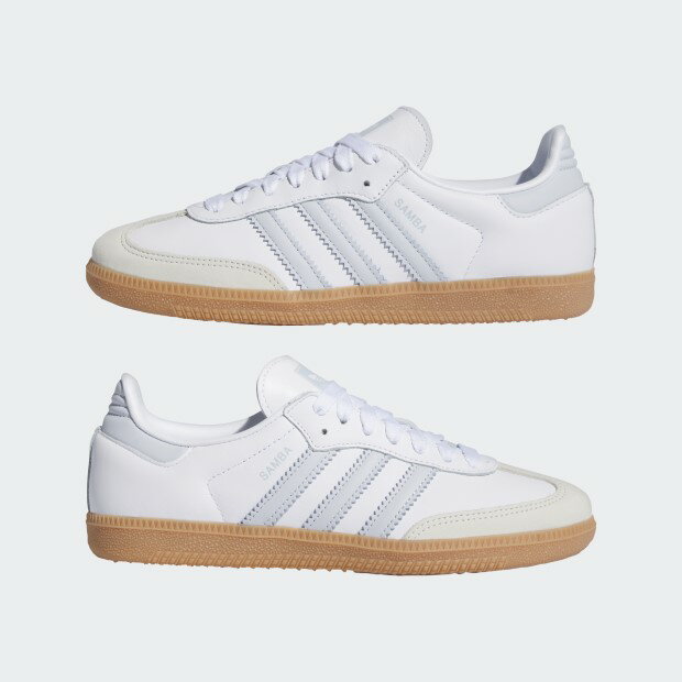 レディース サンバ OG SAMBA OG nkg95　フットウェアホワイト×ヘイローブルー　【adidas originals|アディダスオリジナルス】ie0877のサムネイル