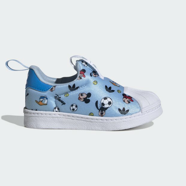 【5/9 21時〜5/16 10時までポイント20倍】ジュニア ADIDAS ORIGINALS×DISNEY MICKEY SST 360 キッズ SST 360 KIDS nkx65　クリアスカイ×フットウェアホワイト　【adidas originals|アディダスオリジナルス】if3551のサムネイル