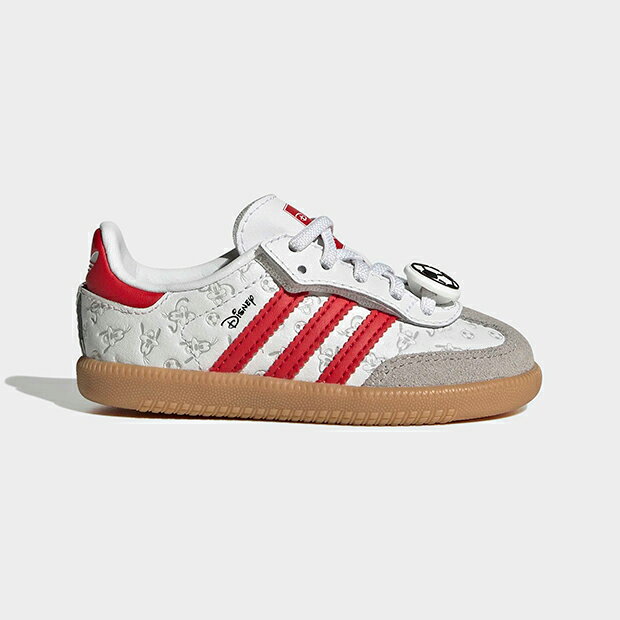 乐天商城 - ジュニア ベビー アディダス ディズニー サンバ OG oox34　クラウドホワイト×ベタースカーレット　【adidas originals|アディダスオリジナルス】ih1754