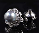 Pt タヒチパール 9.6mmダイヤモンド 0.10ct プラチナ タイタック《送料無料!》
