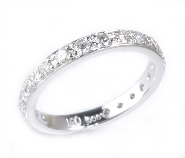 Pt ダイヤモンド 0.61ctエタニティ プラチナ リング《送料無料！》