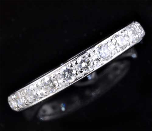 Pt ダイヤモンド 0.61ctエタニティ プラチナ リング《送料無料！》