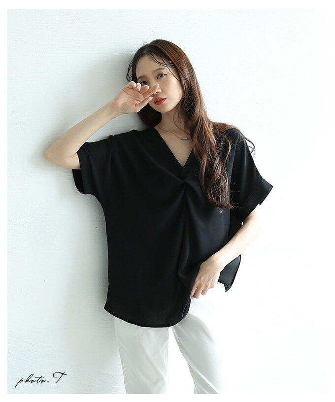 【SALE最大77％】 美ドレープで高見えなフロントクロスデザインブラウス レディース ファッション トップス ブラウス シャツ 夏 夏服 大人可愛い 20代 30代 40代 レディースファッション カジュアル 体型カバー おしゃれ きれいめ ママ サワアラモード sawaalamode 【5 3